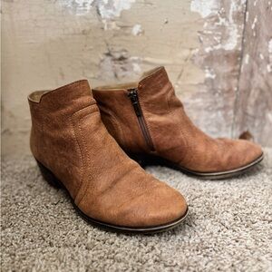 Women’s Lucky Brand Brown Leather Ankle Boots